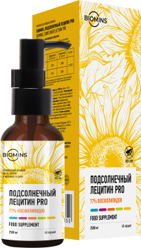 Biomins, Подсолнечный лецитин PRO, жидкость, 100 мл