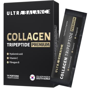 Ultrabalance, Коллаген морской с гиалуроновой кислотой и витамином С, саше, 14*1,9 г