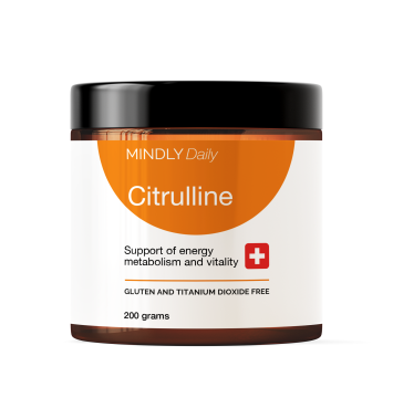 MINDLY, Цитруллин (для повышения энергии и выносливости), порошок, 200 г