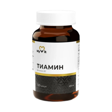 MyVit, Витамин B1 (тиамин гидрохлорид), капсулы, 120 шт.