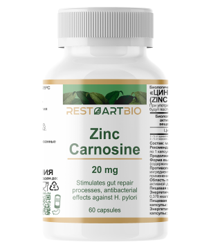 Restartbio, Цинк карнозин, капсулы, 60 шт.