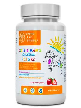 Green Leaf Formula, Кальций D3 + витамин К2, таблетки, 60 шт.