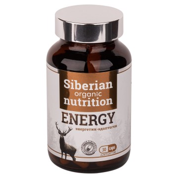 Siberian organic nutrition, Energy (энергетик-адаптоген), капсулы, 30 шт.